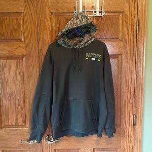 Packers Nike Dri Fit NFL OnField Apparel men’s XL Green/Camo pullover sweatshirt